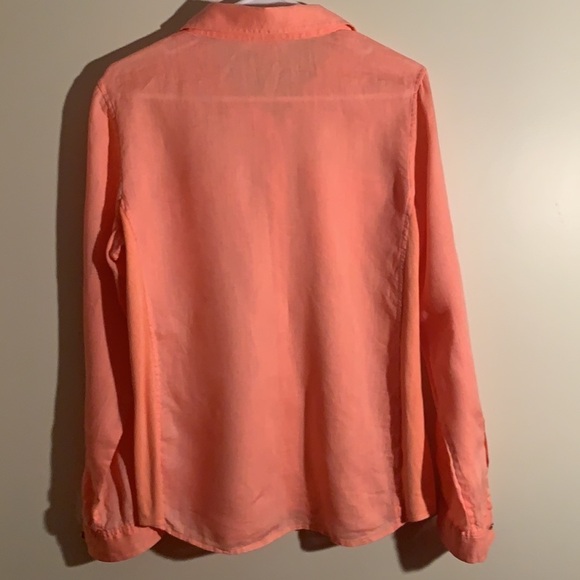 Calvin Klein Linen Button Down Size M - Picture 6 of 8